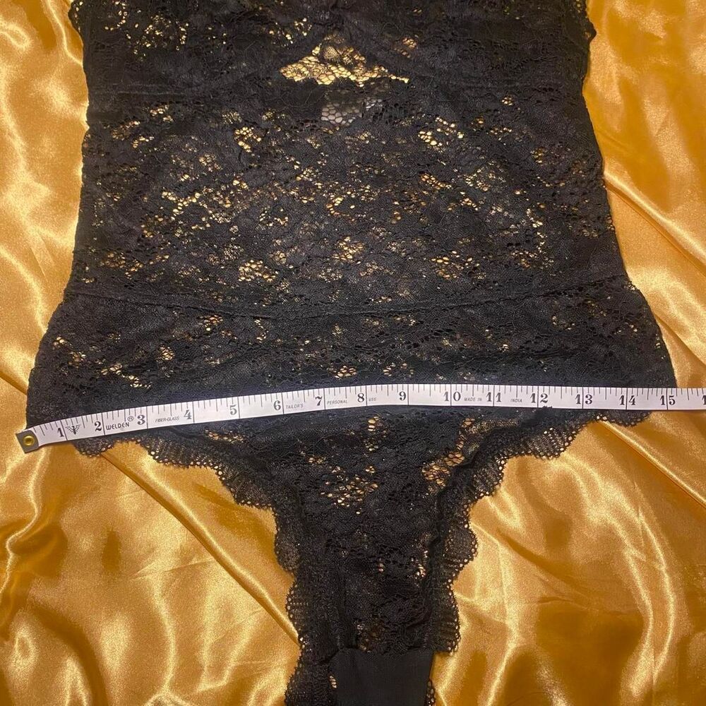 Lulu's Black Lace Thong Bodysuit - Picture 7 of 7